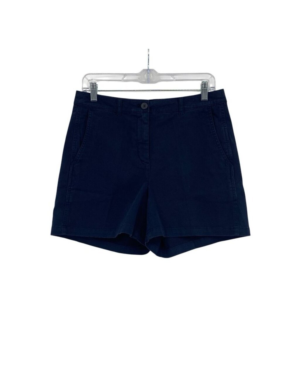 J.CREW Women’s Size 4 Navy Blue 4” Heritage Chino Shorts Style CI577